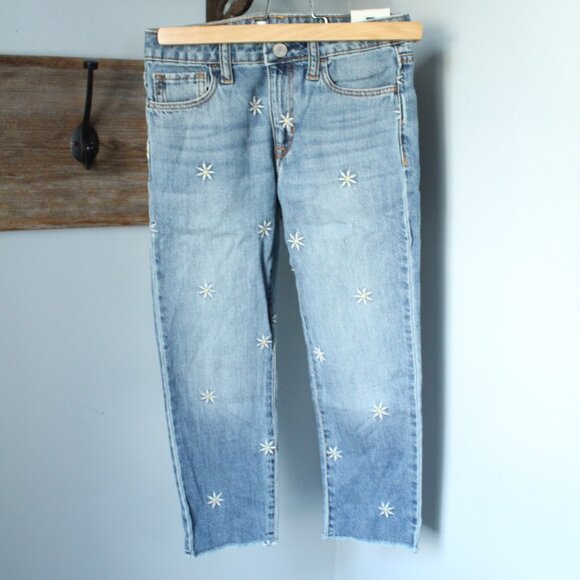 GAP Size 7 Flower Jean Boyfriend - Picture 1 of 3